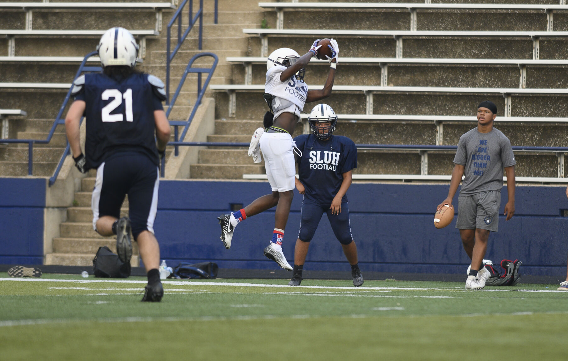 SLUH football practice